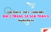 Giải bài 2 trang 58 Toán 8 Tập 1 SGK Cánh Diều